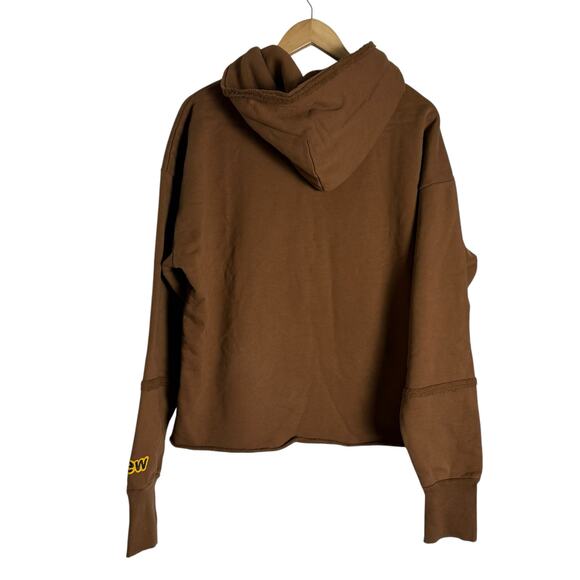 Drew House Mascot Deconstructed Brown Yellow Smiley Face Graphic Hoodie Small - Picture 8 of 11